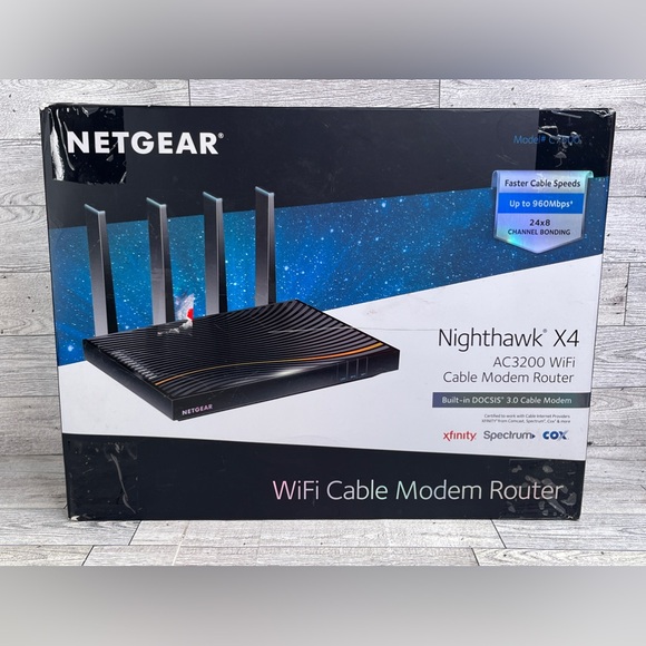 Netgear Nighthawk X4 AC3200 C7500 Wi-Fi Cable Modem Router